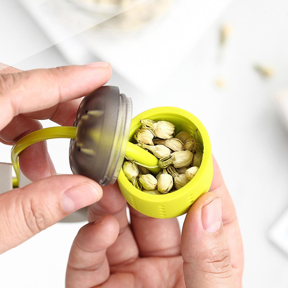 Silicone Thee-ei Losse Thee Bag Zeef Siliconen Herbal Spice Filter Diffuser Herbruikbare Thee Steeper Voor Thuis Keuken
