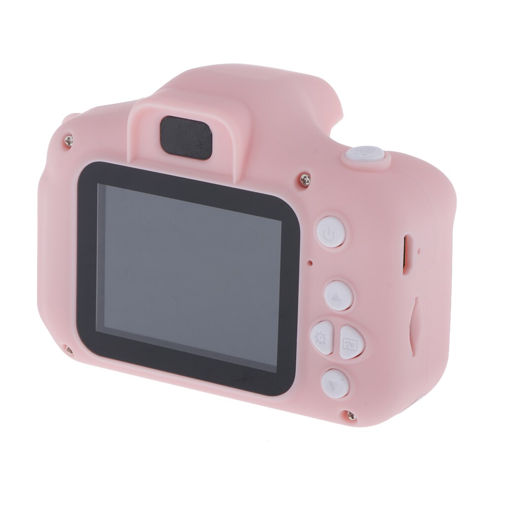 Børnekamera vandtæt hd skærm kamera video legetøj børn tegneserie sødt kamera udendørs fotografering videooptager: Fhd pink