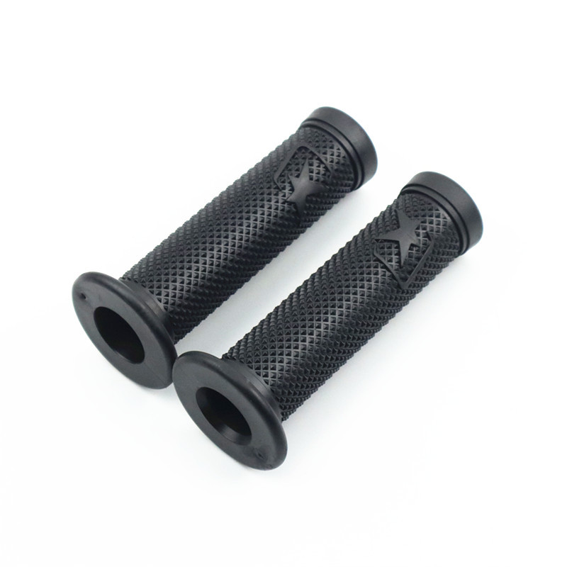 7/8 ''22 MILLIMETRI Dirt Bike Mountain Bike Manubrio Coperture Manopole Moto Gomma Gel Retro Manubrio Copertura Moto Manopola Dell'acceleratore: Black