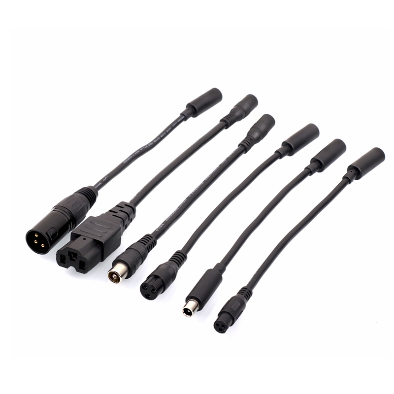 DC 5,5 MM Zu GX16-XLR-RCA-IEC-GX12-DC Stecker Kabel Adapter Für Elektrische Roller Fahrrad Auto Für Anhaltende Langlebige Stecker