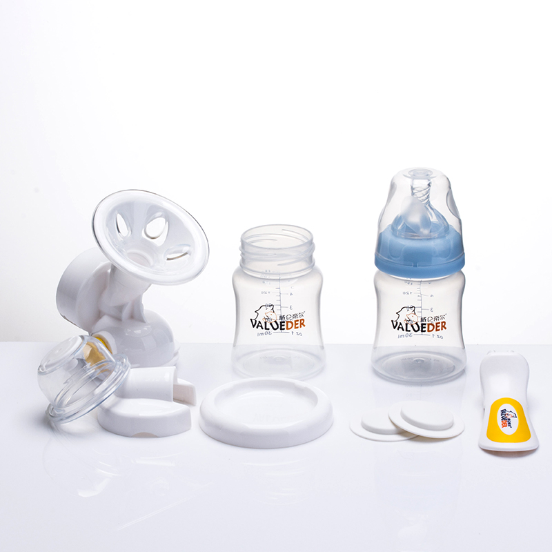 VALUEDER Newest Manual Breast Pump with Non-spill Milk Bottle Set Soft Silicone PP Women Feeding Breast Pump Bottle Sucking