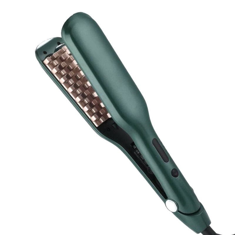 Piastra per capelli volumizzante piastra per capelli volume duraturo piegatore onde spazzole per mais strumenti per lo messa in piega di bellezza: verde