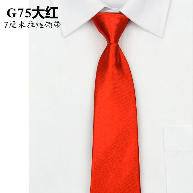 Cravate à fermeture éclair pour femmes, uniforme , cravate de cou femme étudiante banque hôtel personnel femme nœud papillon Simple: G75