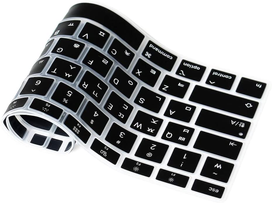 Koreański język silikonowa klawiatura pokrywa skóry pokrywa Protector dla MacBook najnowszy Air 13 A2337 A 2337 dotykowy ID A2179 M1 2020 2021