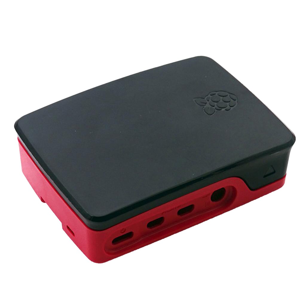Raspberry Pi 4B Official ABS Protective Shell Durable Plastic Raspberry Pi Kits: Red Black