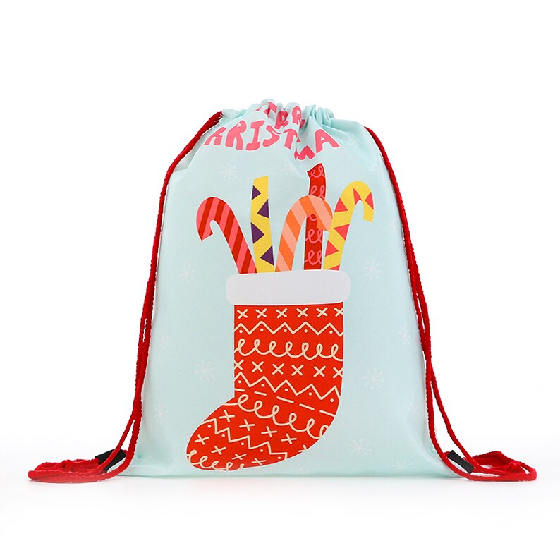 Trekkoordrugzak, dames, mini-kerstrugzak, 3d bedrukte reistassen, zachte rugtas, heren, trekkoordtas, dames: Gc-6