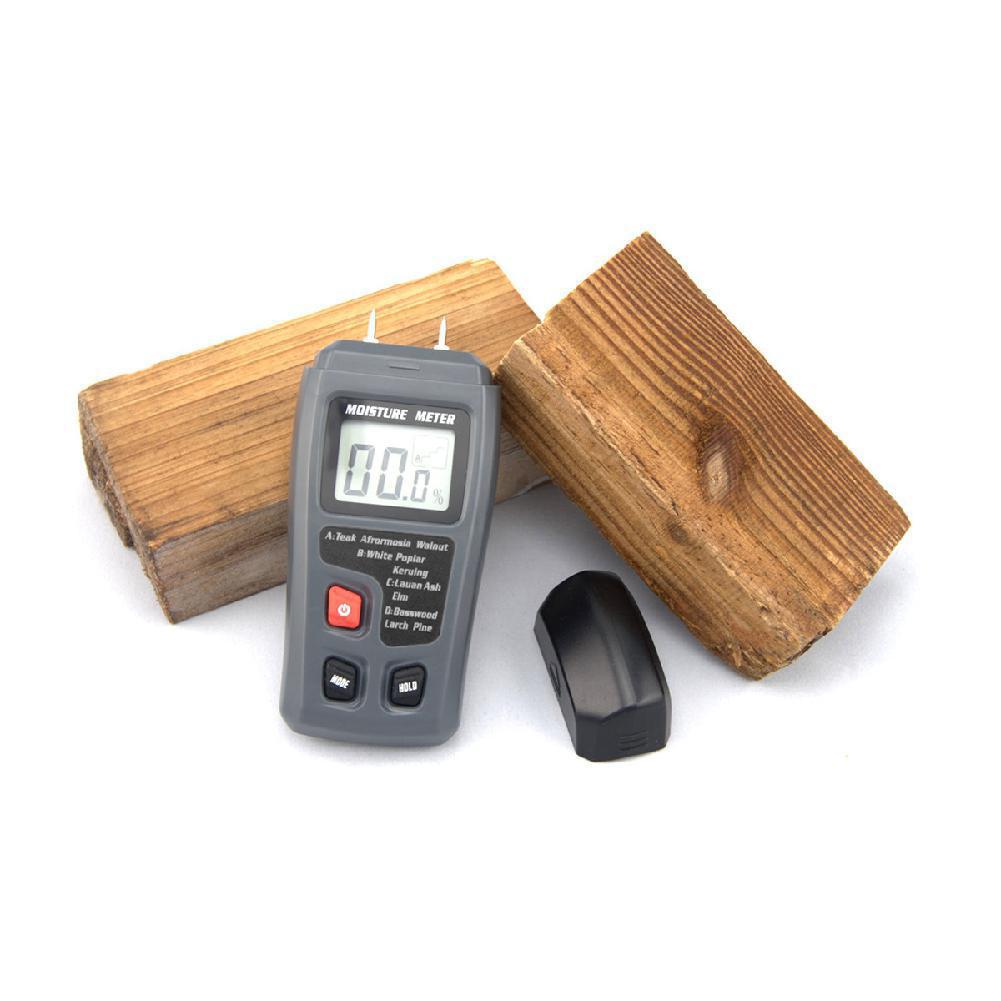 Digital Wood Moisture Meter Humidity Tester Timber Damp Detector