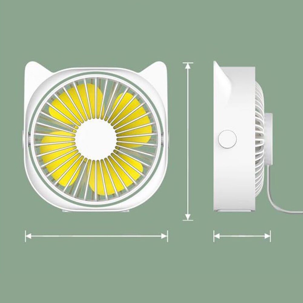 USB Cooling Pad Cooler Fan Heat Sink Universal Portable Summer Cooling Mini 3 Speeds 360 Rotation Office PC Cooler