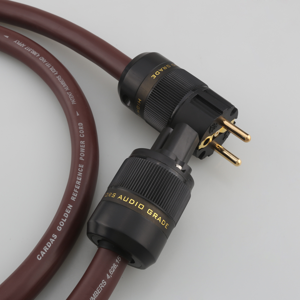 CARDAS 5C Golden Reference Kabel zasilający audio HiFi z pozłacaną wersją US/EU Schuko Power