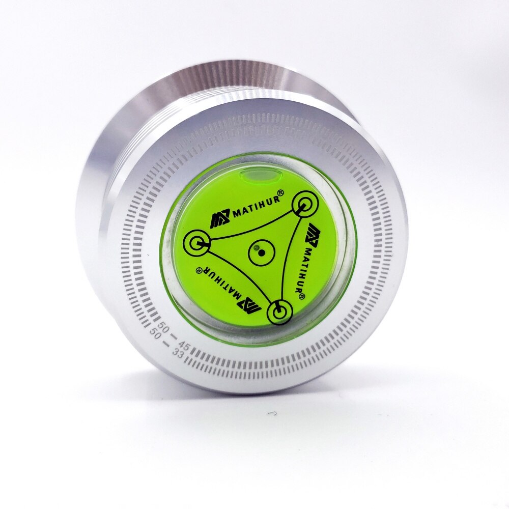 HIFI 3-in-1 50Hz recording weight turntable vinyl low pressure disc stabilizer level: silvery