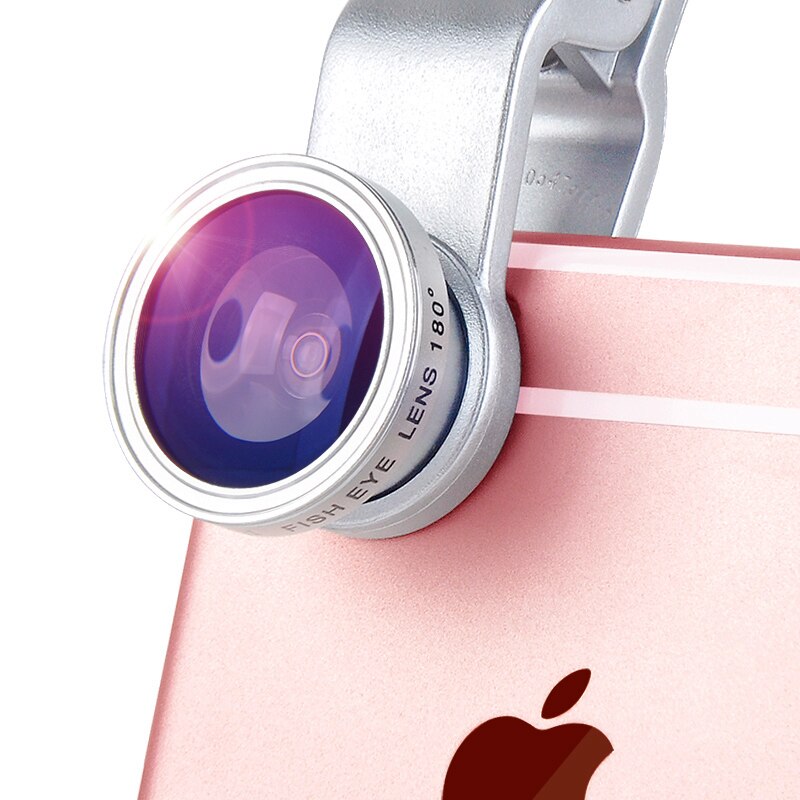 Fisheye Lens 3 In 1 Mobile Phone Lenses Fish Eye +wide Angle +macro Camera Lens for Iphone 7 6s Plus 5s/5 Xiaomi Huawei Samsung