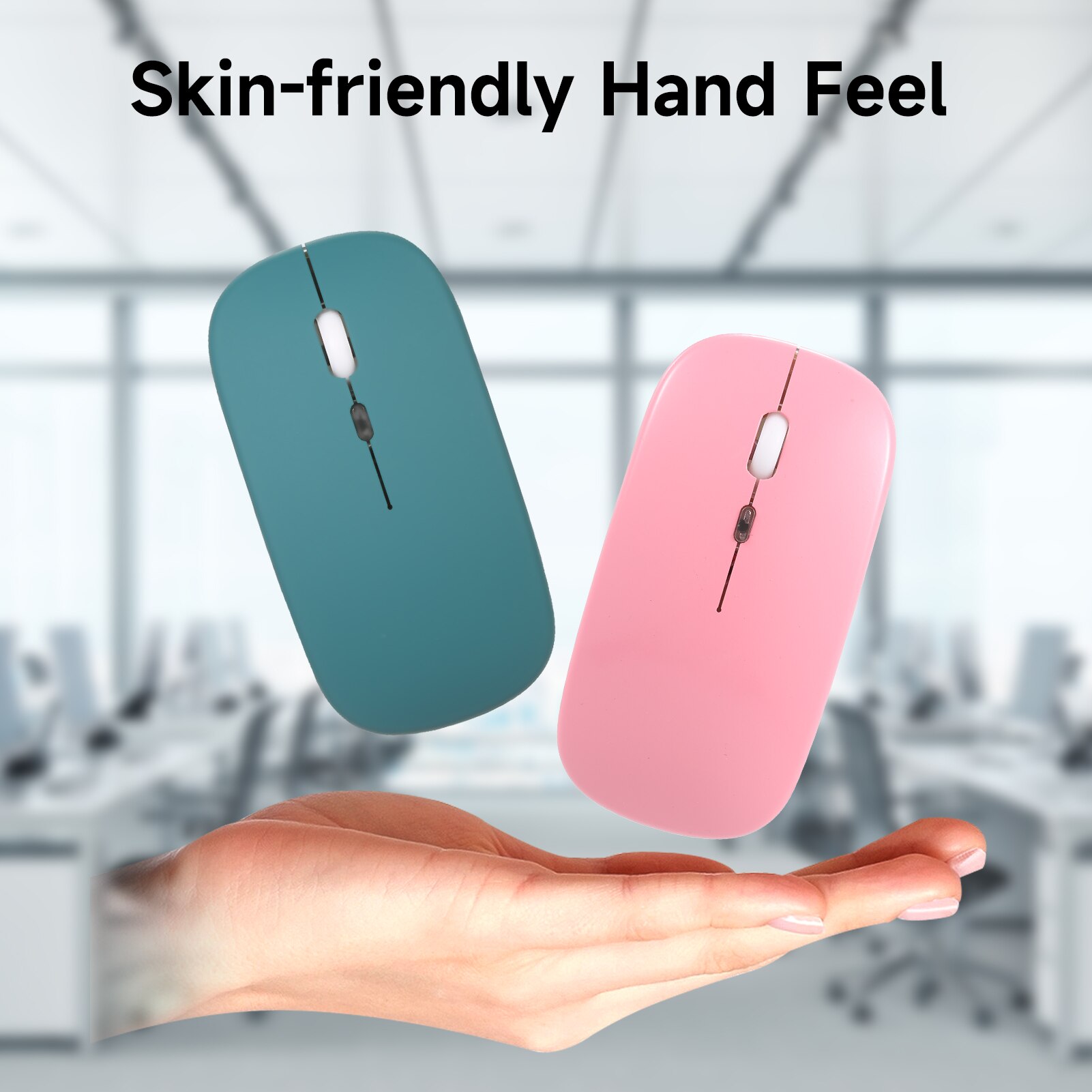 2.4G Bluetooth Wireless Mouse Dual mode Mute Office Computer Mouse O3-gear Adjustable DPI Built-in Rechargeable Lithium Battery