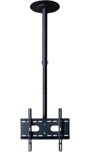 360 Degree 60-2000mm Height Adjustable 37"-50" Ceiling TV Mount Bracket LED LCD Monitor Holder Max. VESA 400X400mm Load 25kgs