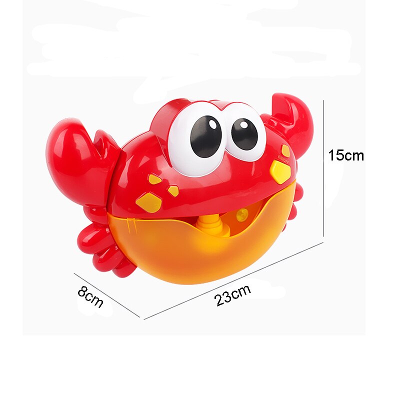 12 Music Crabs Automatic Bubble Machine Bubble Electric Fan Children's Toys Bath Toys Outdoor Toys Christmas