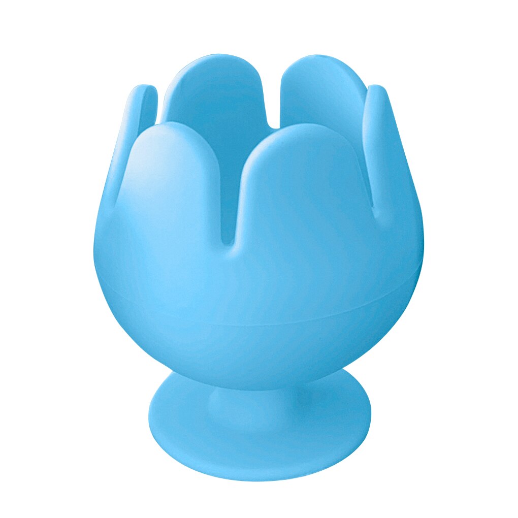 Waste Collector Silicone Sewing Weeding Collector Craft Decoration Desktop Scrap Storage Case, Black: Blue