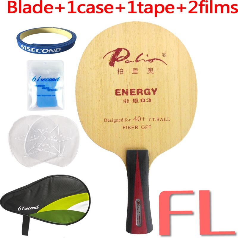 Palio ENERGY03 Energie 03 Energie-03 Tafeltennis Pingpong Blade: FL with HM case