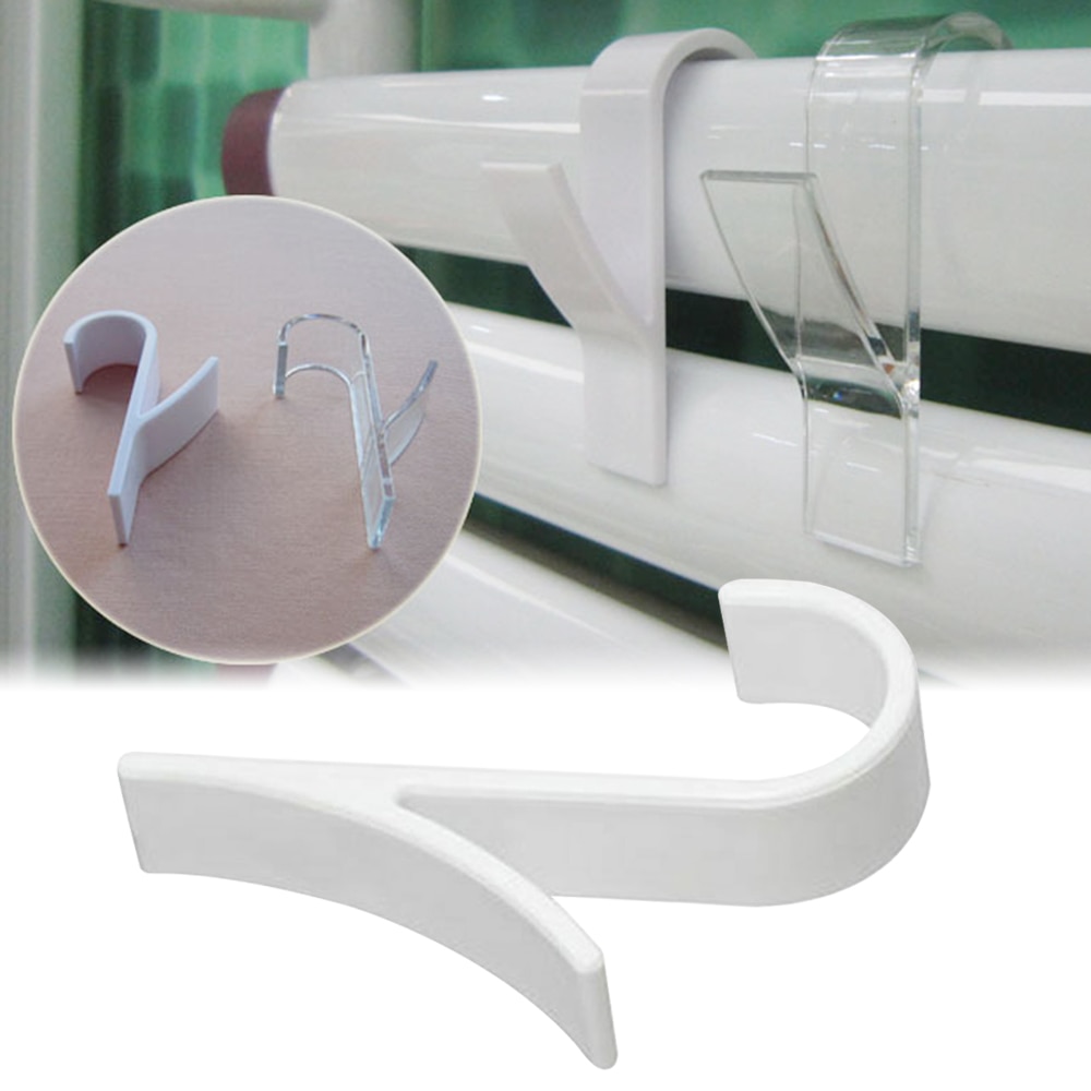 Percha de toalla transparente/blanca climatizada de , soporte de gancho Tubular para radiador de baño, ganchos de secado de ropa interior de toalla húmeda 3