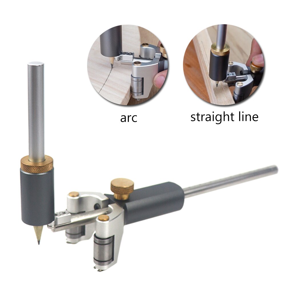 Carpenter Woodworking Scriber Mark Line Wood Gauge Circle Outline Measuring Tool Woodworking Offset Marking Tool