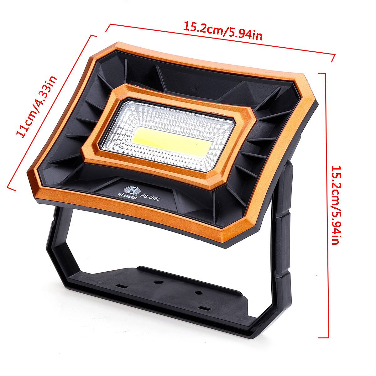 350W Solar Portable Spotlight COB Work Lamp LED Portable Lantern Outdoor Camping light Waterproof Emergency Light Searchlight