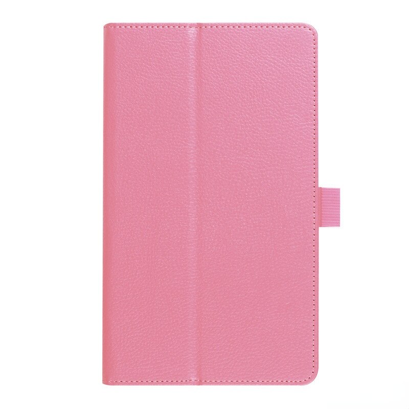 Case Voor Lenovo Tab 3 8.0 Tb-850F Tab-850F Pu Lederen Stand Beschermende Tablet Cover: Roze