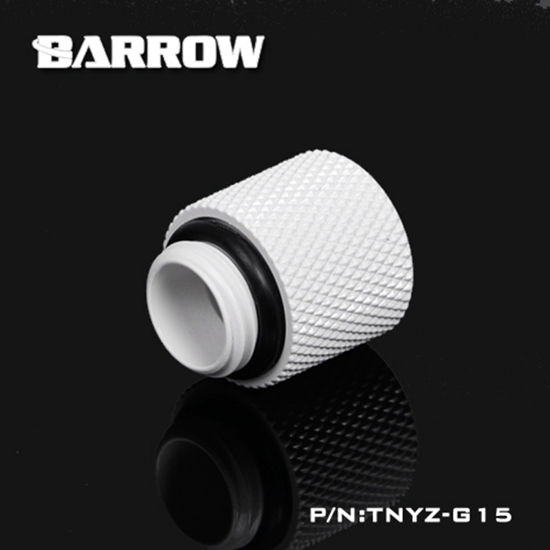 Barrow TNYZ-G15, 15 Mm Man-vrouw Extender Fittingen, G1/4 Man-vrouw Waterkoeling Fittingen: WHITE