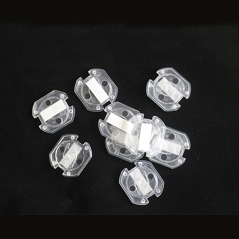 50 Stks/pak Abs Transparant Wit Eu Socket Protector Covers Safty Plug Cover Baby Kids Kind Anti Elektrische Schok Voor Thuis