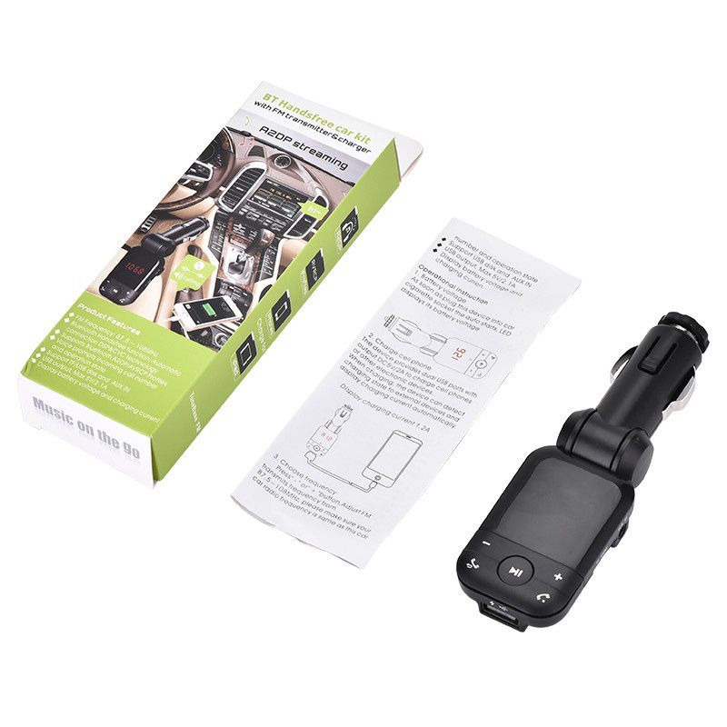 Universele auto  mp3 -speler bluetooth 3.0 autolader bluetooth handsfree telefoon auto bluetooth-adapter ondersteunt bellen/muziek/radio