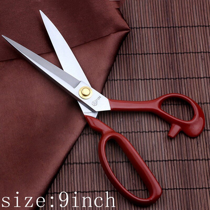 Professionellen Schneider Schere Nähen Schere Für Stoff Hand Schneiden Schere Schneiderin Schere Edelstahl Schere: red 9 Inch 22.5cm