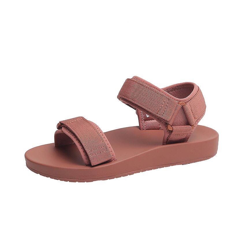 Sandalias de plataforma de cuero directo de fábrica zapatos de cuero grueso de mujer de verano hebilla de de fondo grueso casual de mujer