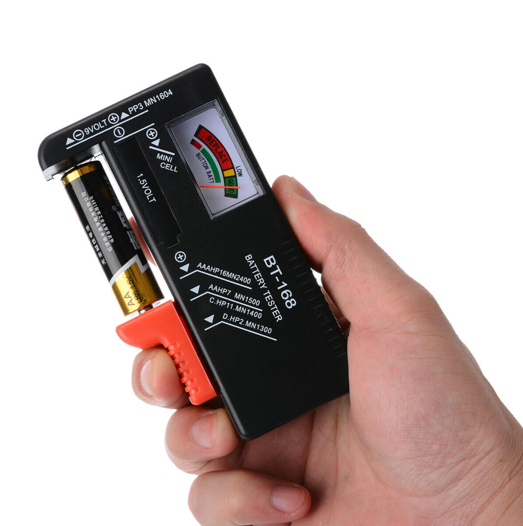 BT-168 Digital Battery Capacity Tester for 18650 14500 Lithum 9V 3.7V 1.5V Cell C D Batteries Tester M05 20: Standard Edition