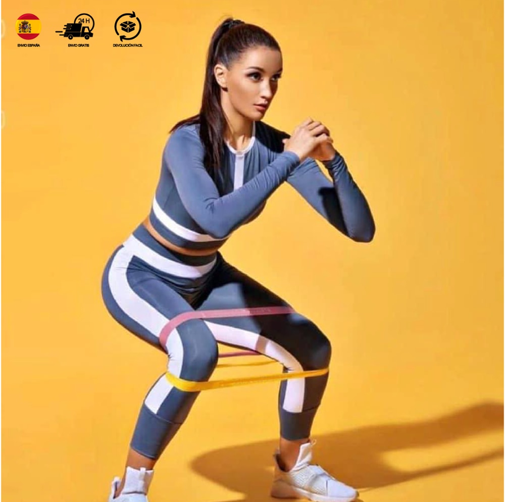 Bandas de Resistencia 5uds gomas ELASTICAS bandas elasticas fitness Entrenar Bandas de goma YOGA bandasPILATES bandas gimnasio
