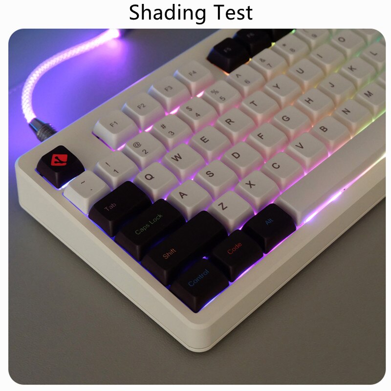 Cool Programmer Theme Keycaps 123 Keys XDA Profile PBT Sublimation For MX Switch Mechanical Keyboard
