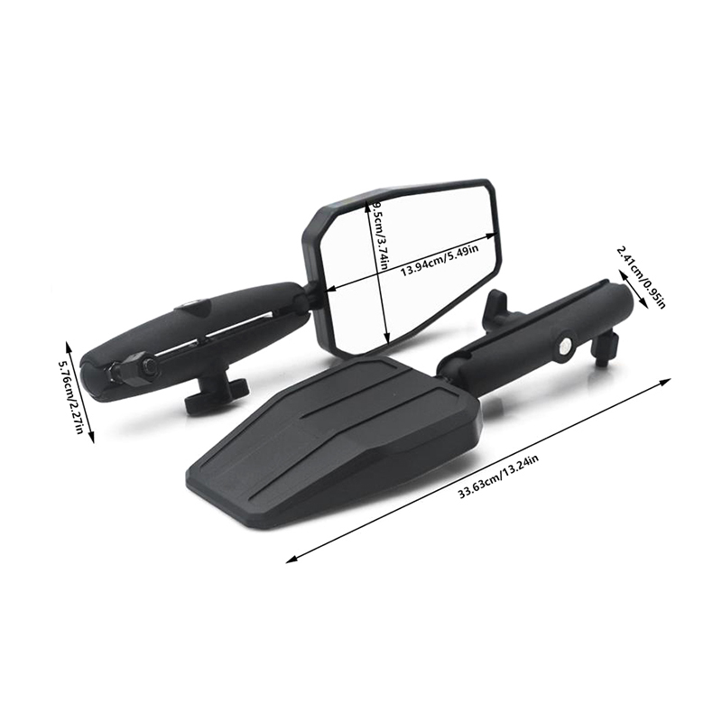 1 Pair/bag Adv Motorfiets Verstelbare Stuur Zijspiegel Offroad Cool Opvouwbare Achteruitkijkspiegel Zwart Motor Accessoires Cadeau