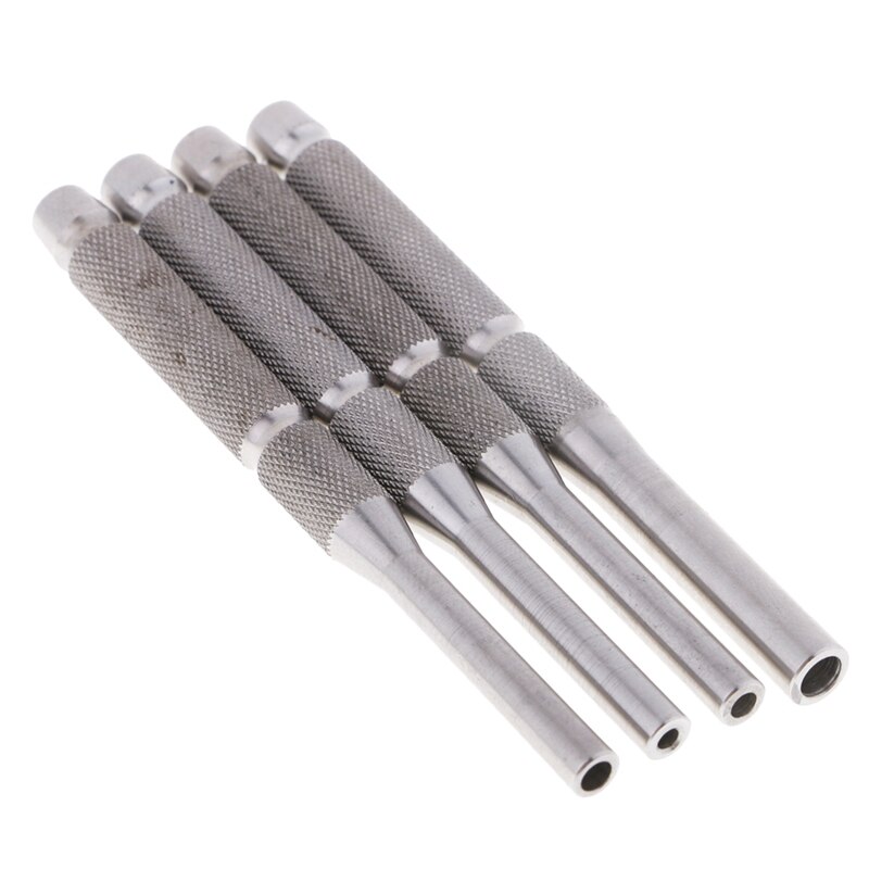 9Pcs Roll Pin Punch Set En 4Pcs Hollow End Starter Punch Tool Met Rode Case