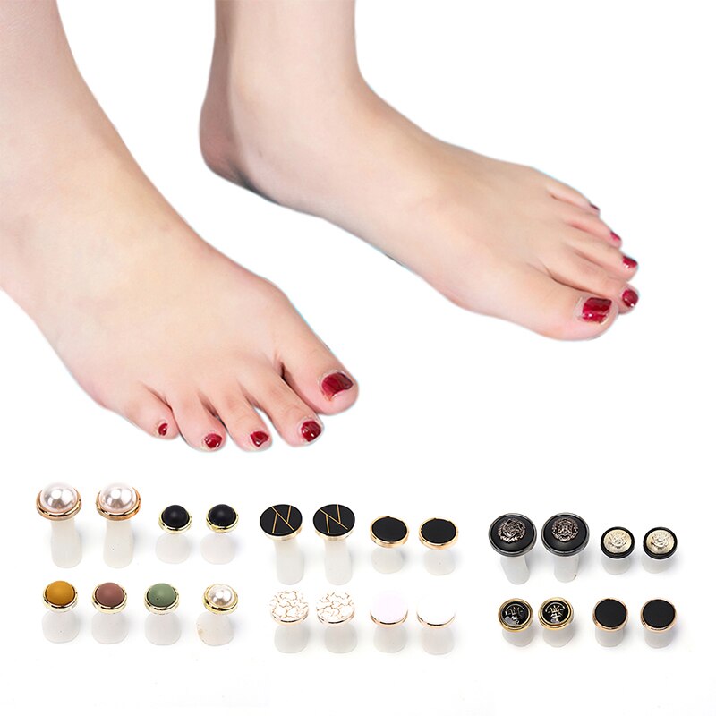 Separadores de dedo del pie reutilizables, cojines, separadores de dedos, herramienta DIY, 8 unidades