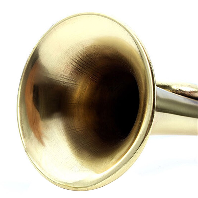Trompeta de latón de hierro, pintura de corneta, cuerno de cobre, caballería para amantes de la música, instrumentos musicales de latón