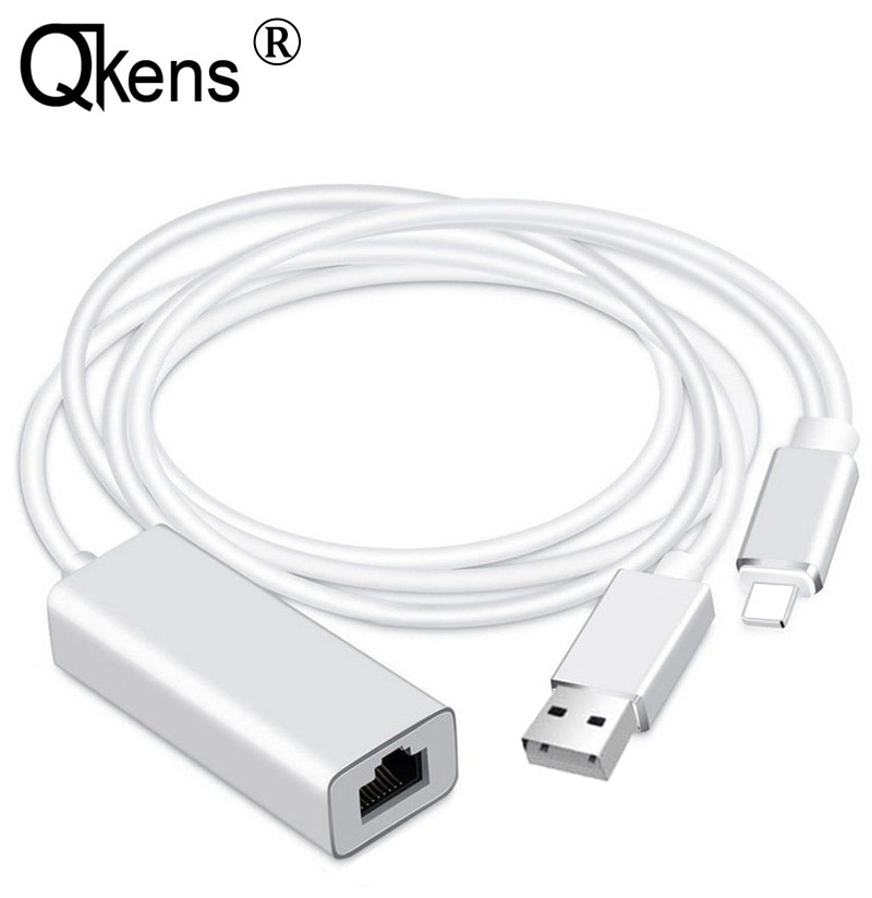 Ios Ethernet Netwerk Adapter Voor Iphone 11 Pro X Xs Max Xr 6 7 8 Plus Voor Ipad Telefoon Om RJ45 Lan-kaart Wired Charger Kabel Link