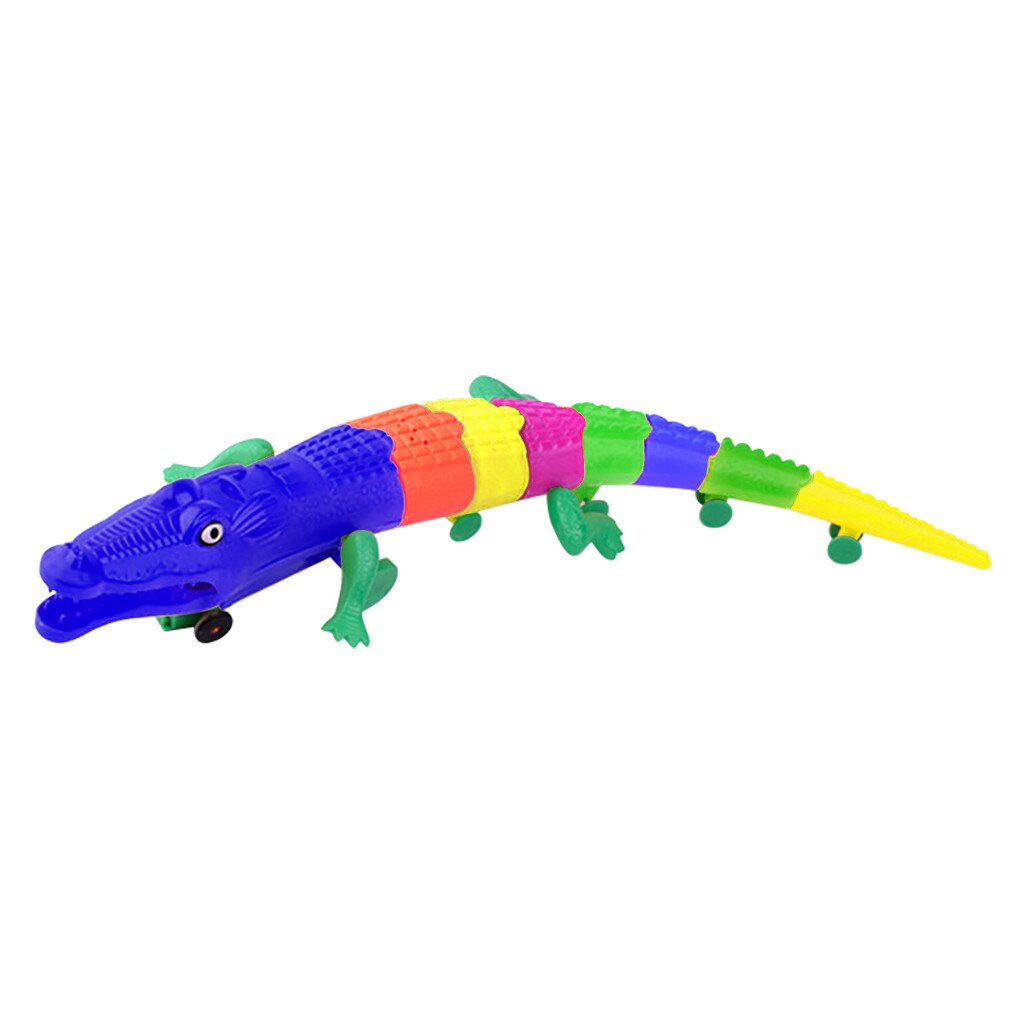 LED Light Music Cute Toy Boy Child Belt C-rocodile Light Toy Baby Toy Plastic ABS Early childhood t-oy: Blue