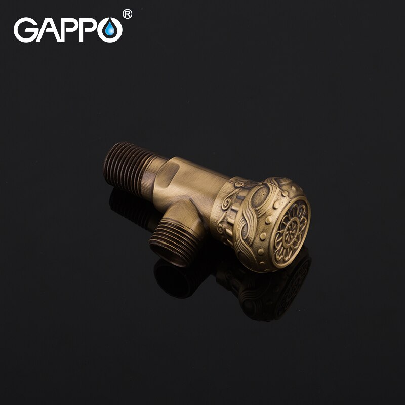 GAPPO Flush Valves 1/2"Antique Brass Toilet Angle Grandado