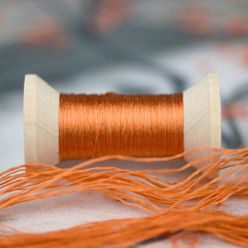 Reddish brown embroidery thread/practical mini spool/suzhou embroidery thread /DIY common thread: 7