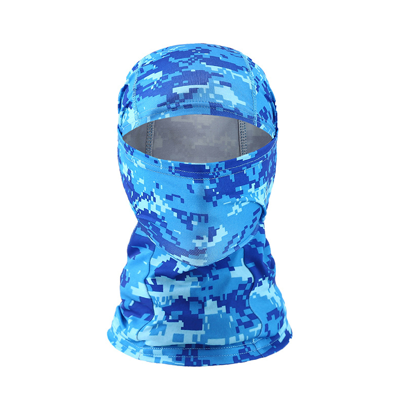 Pasamontañas de camuflaje máscara facial completa esquí bicicleta ciclismo caza cubierta para la cabeza bufanda Blaclava gorra Bandanas hombres: YELLOW