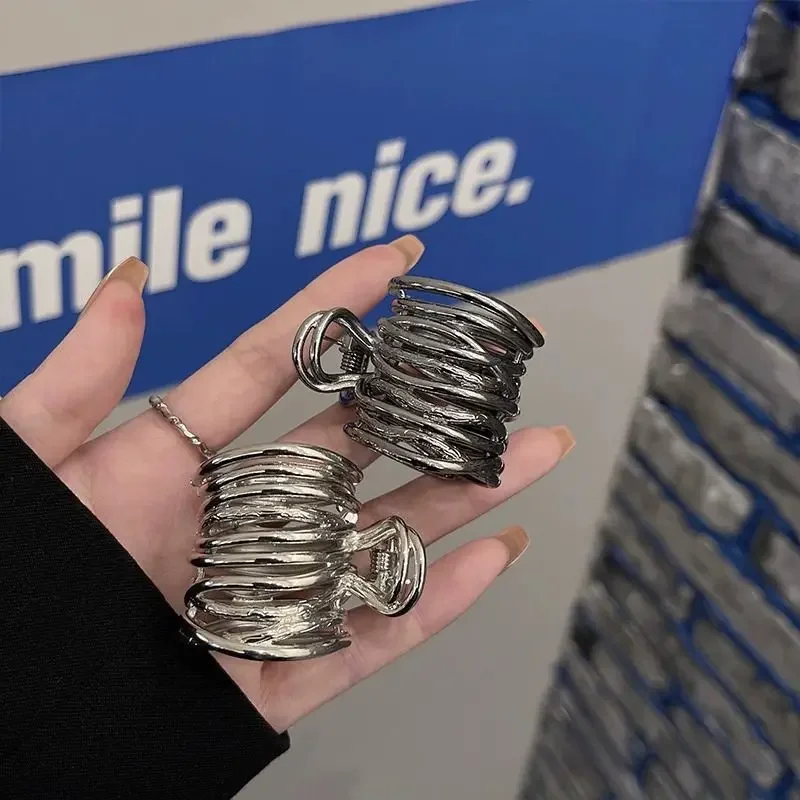 Clip de cola de caballo alta para mujer, pinza de pelo de Metal a la , pinzas para niñas, horquilla fija, pinza, accesorios para el cabello, para la cabeza