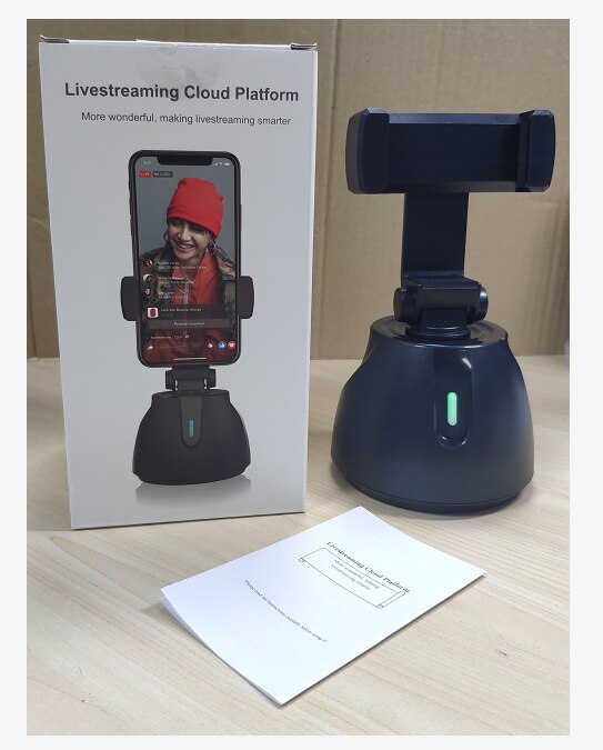 Camera 360 Smartphone Auto Tracking Smart Schieten Telefoon Houder Selfie Stok 360 Rotatie Vlog Schieten Mount Houder: Default Title