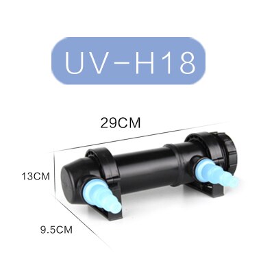 JEBO 36W UV Sterilizer Lamp Light Ultraviolet Filter Clarifier Water Cleaner For Coral Koi Fish Pond, Aquarium UV Lamp: 18WExternal germicid