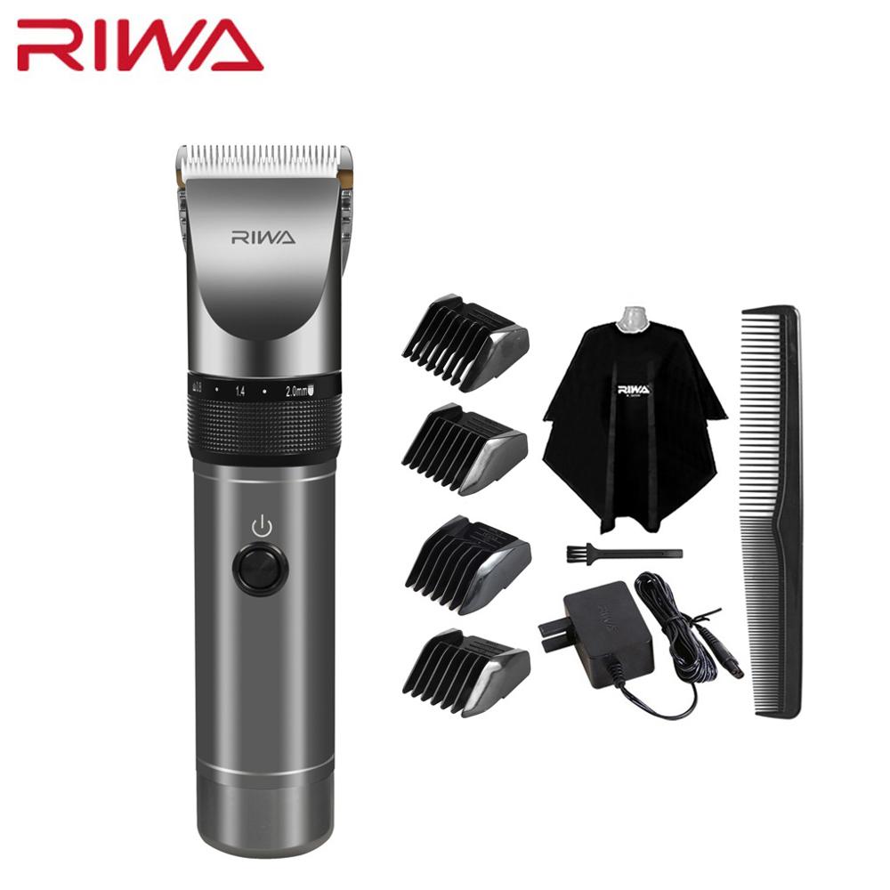 Riwa, cortadora de pelo , 2000mAh, batería de litio, aluminio, 100-240V, cabello X9 Máquina para cortar, cortadora de pelo, afeitadora de pelo: Hair Clipper Only