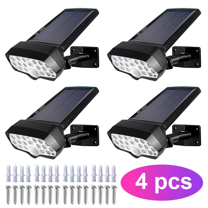 17 LED Motion Sensor Solar Garten Lichter IP67 Wasserdichte Solar Powered Wand Lichter 2-in-1 Wireless Outdoor landschaft Scheinwerfer
