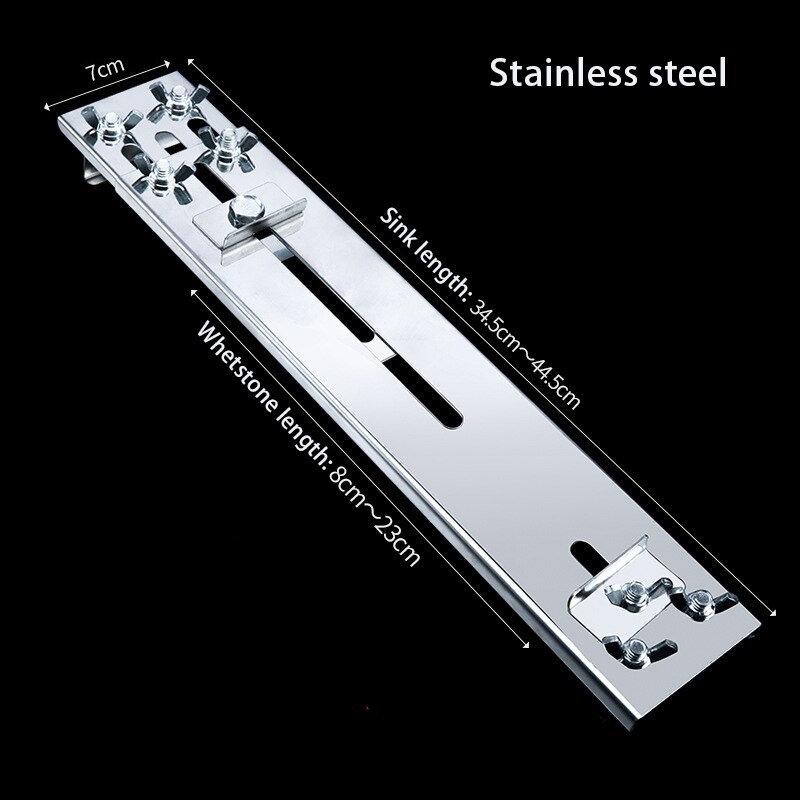 30-45cm Sink Bracket Sharpening Stone Holder Base Adjustable Knife Sharpener Metal Whetstone Grinder Kitchen Wet Chisel Pedestal: Stainless steel C