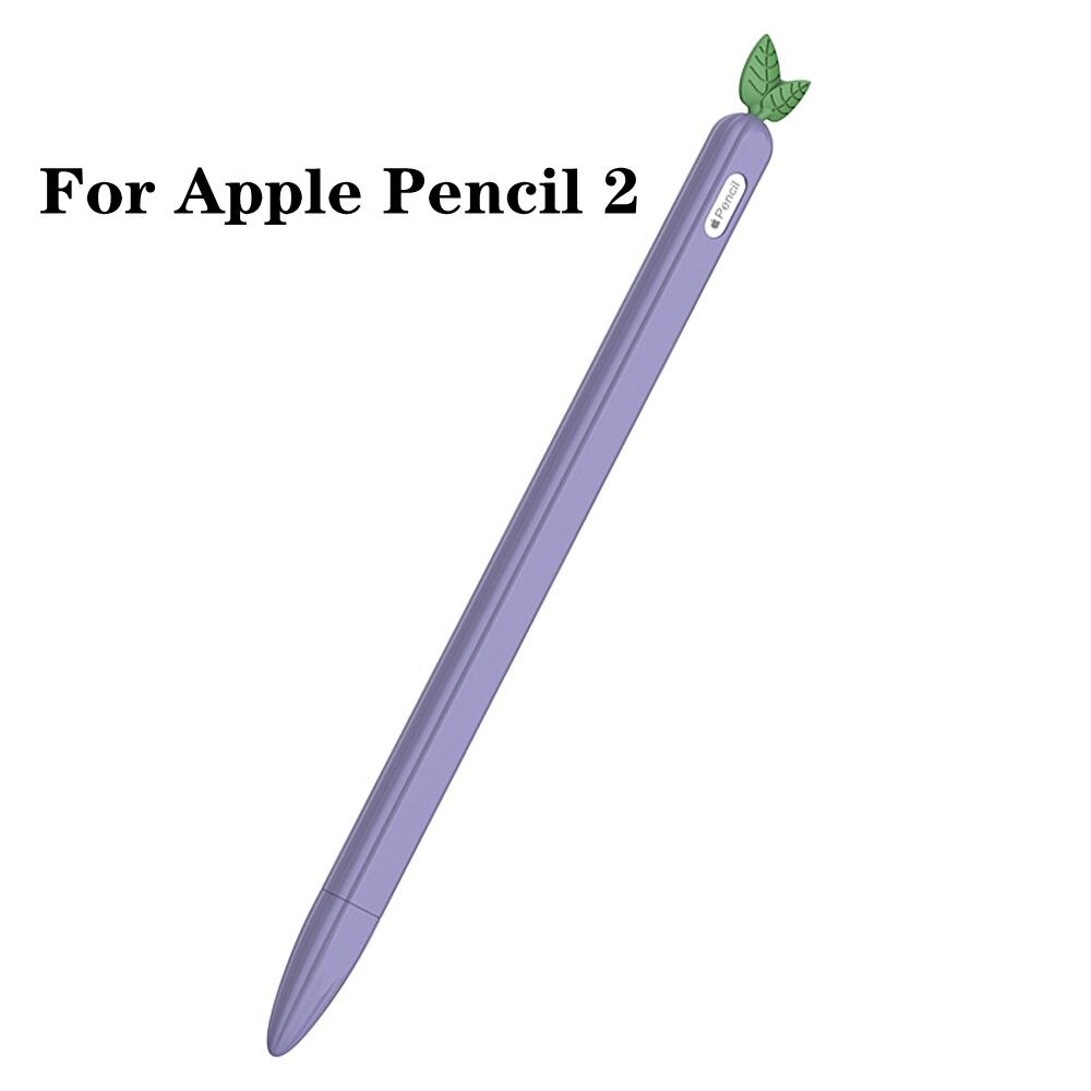 Soft Carrot Silicone For Apple Pencil 1 2 Case Compatible For Tablet Touch Pen Stylus Protective Sleeve Cover Coque Anti Lost: 12