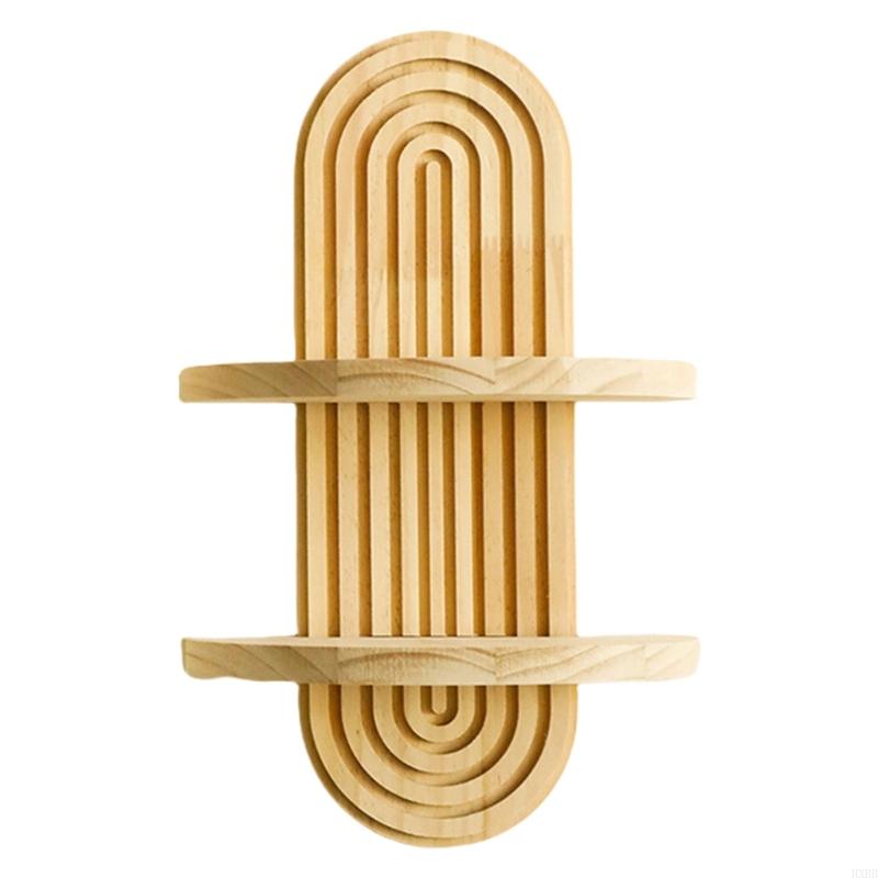 Space Saving Storage Rack Rainbow Arch Wooden Floa... – Grandado