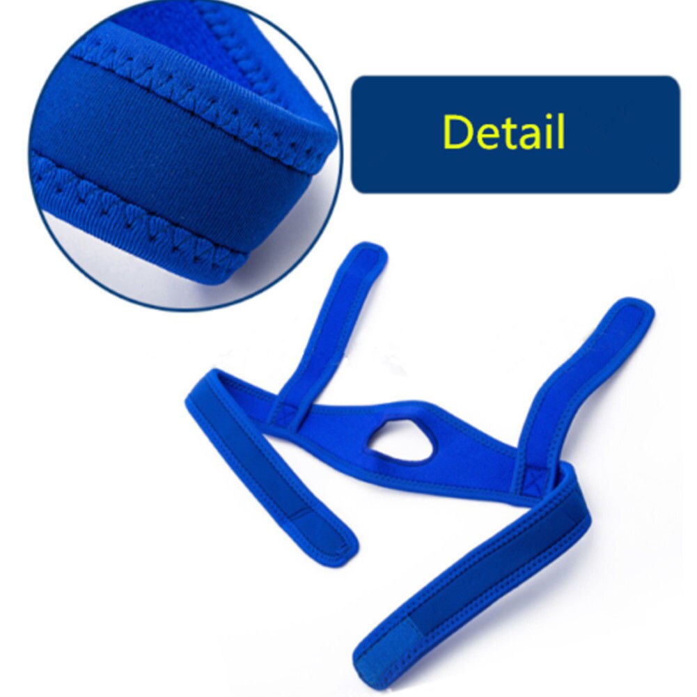 Stop Snoring Chin Strap Anti Snore Belt Apnea Jaw Support Solution Sleep Best: Blue